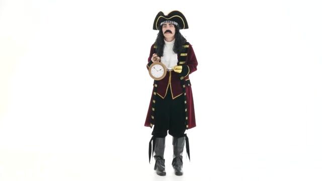 This Captain Hook Pirate Costume is great for plays or Halloween.  Be sure to get a curly mustache and wig to go along with the costume and pirate hat.  Peter Pan will have his work cut out for him.